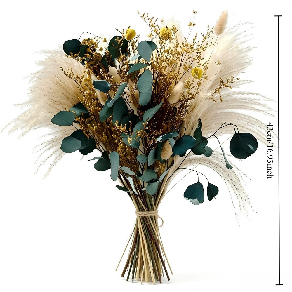 Natural Dried Pampas Grass Bou - огляд і ціна Eucalyptus Preserved