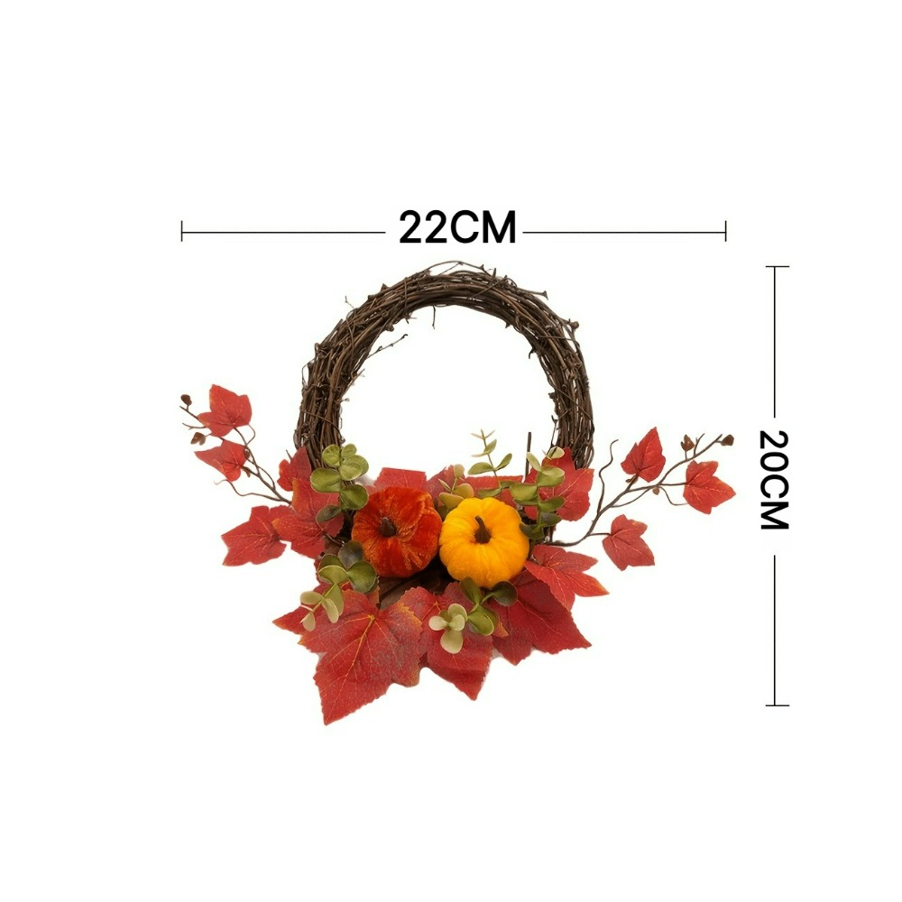 1pc Autumn Faux Red Maple Leaf - огляд і ціна Eucalyptus Preserved
