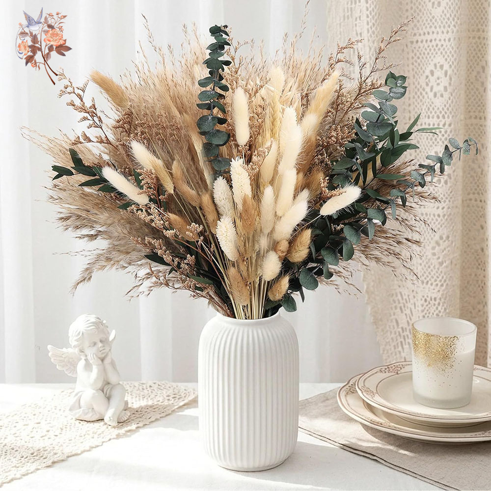80Pcs Natural Dried Flowers Bo - огляд і ціна Eucalyptus Preserved